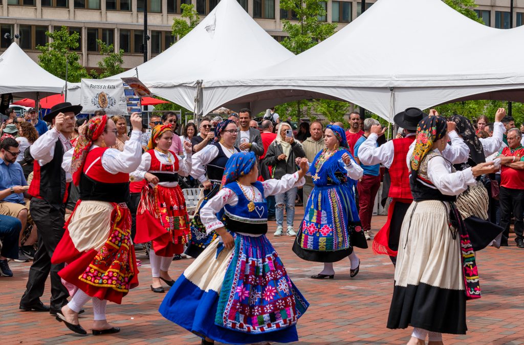 O Rancho Folclórico Recordações de Portugal, New Bedford, dançou no Boston Portuguese Festival 2023