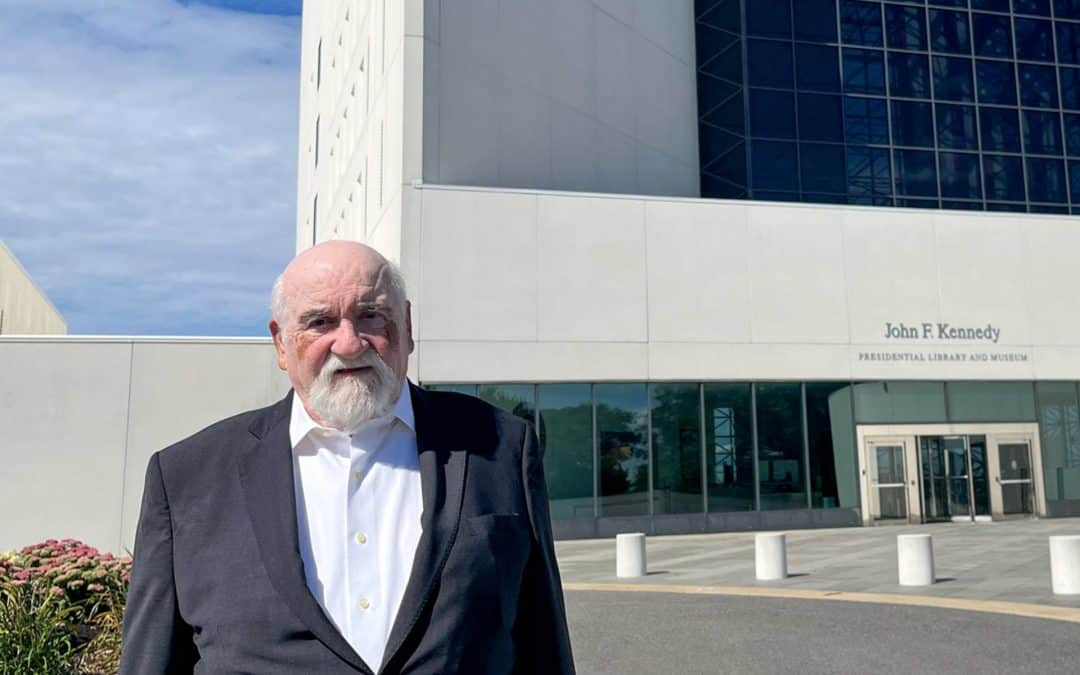 Manuel Fernando Neto foi o orador convidado para a cerimónia de obtenção de cidadania americana na JFK Library em Boston