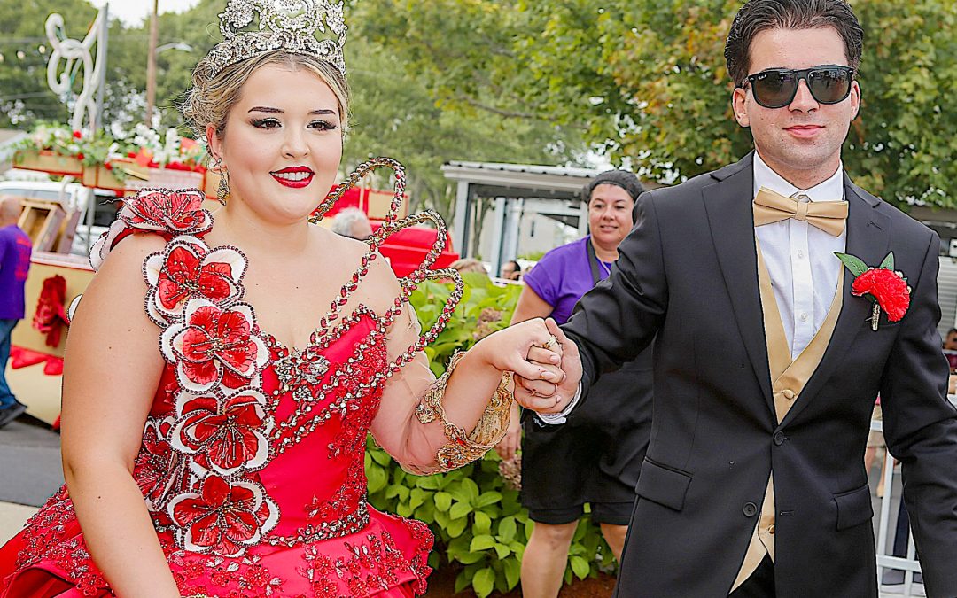 Nas festas de São Vicente de Paulo, a beleza da rainha Nicole Araújo subiu ao trono dos Amigos da Terceira