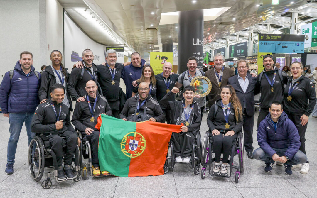 A seleção portuguesa de andebol em cadeira de rodas sagrou-se campeã da Europa