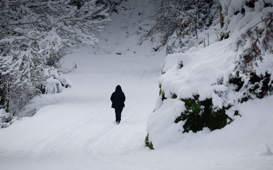 Nevou na aldeia do Castelo