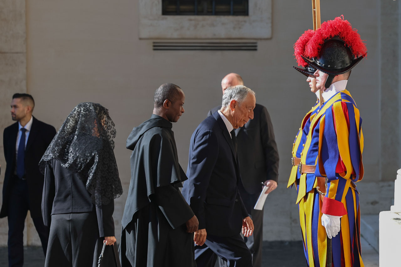 Chegada do Presidente Marcelo Rebelo de Sousa ao Vaticano