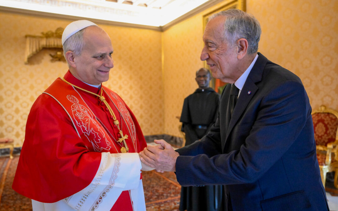 Marcelo reuniu-se a sós com o Papa Leão XIV