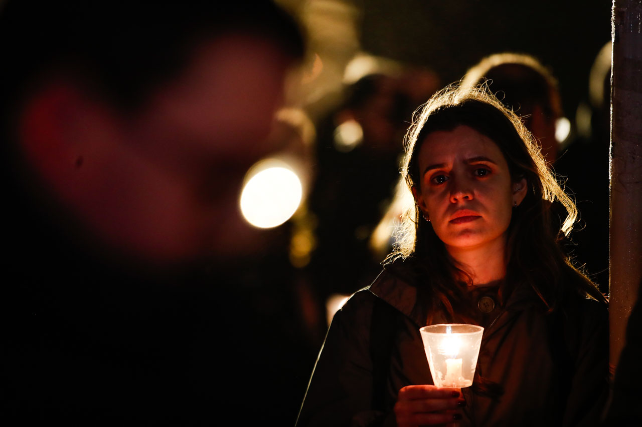 Vigília solidária pelas famílias sem eletricidade em Leiria