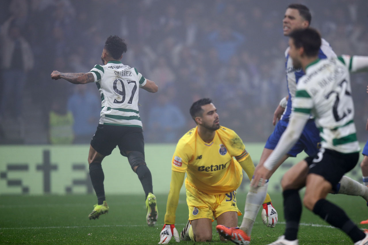 Golo de Suárez aos ‘100’ empata clássico e mantém ‘viva’ a I Liga