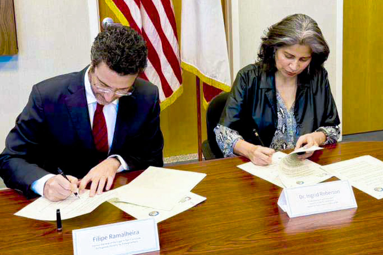 Cerimónia de assinatura do Memorando de Entendimento entre o Camões, I.P. e o Departamento de Educação da CA