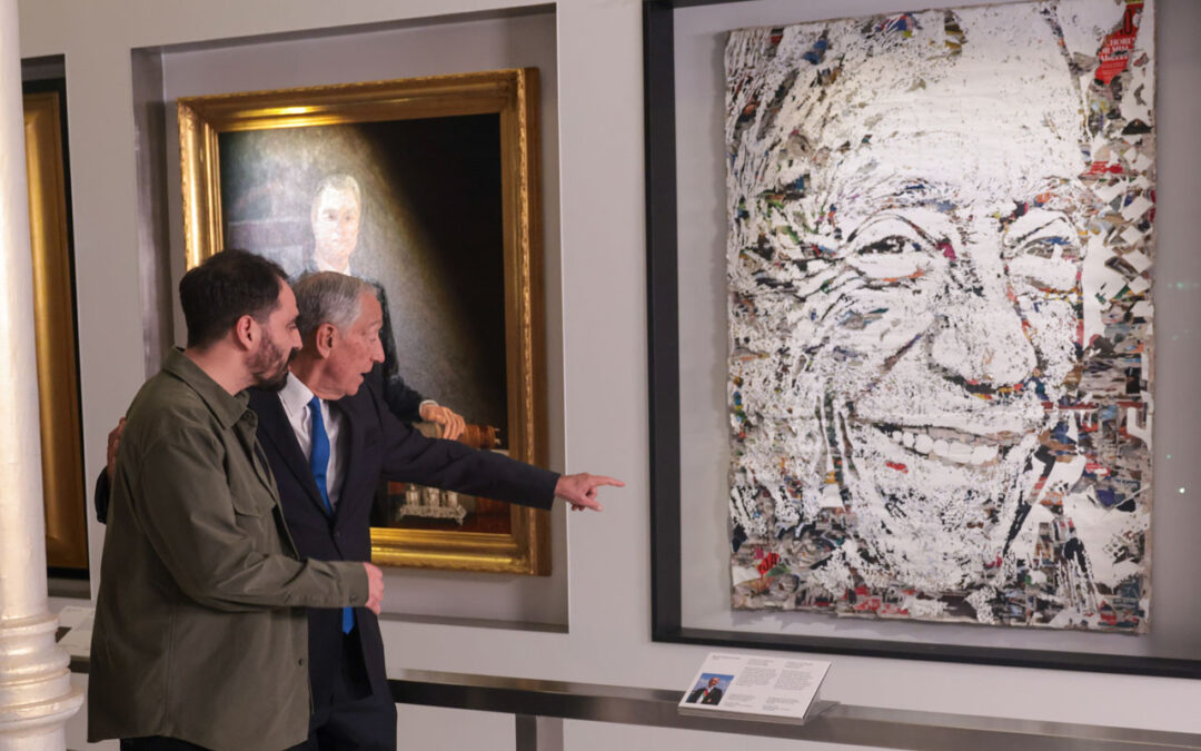 “Foi a ideia mais louca que tive”, diz Marcelo sobre retrato oficial feito por Vhils