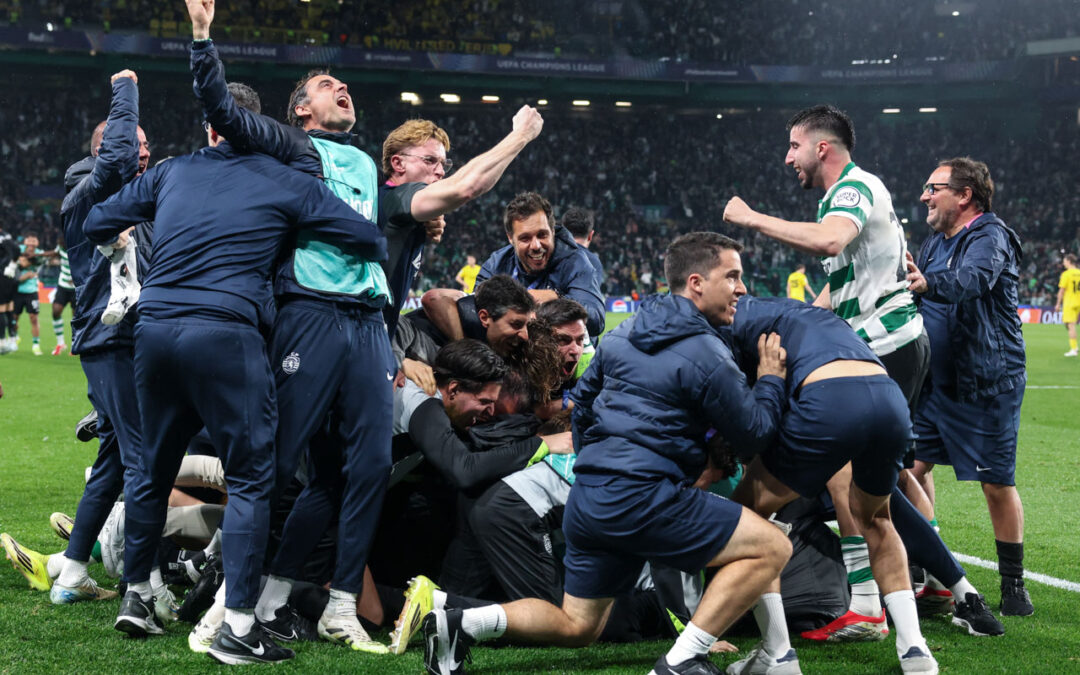 LC: Sporting replica reviravolta europeia de há seis décadas com nova ‘mão cheia’