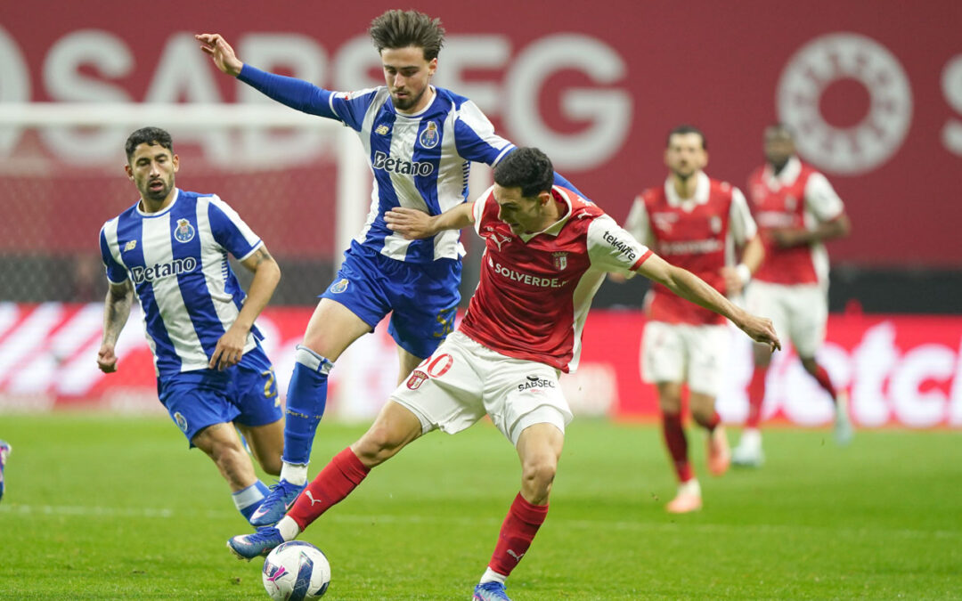 I Liga: Líder FC Porto ‘vira’ resultado e vence Sporting de Braga por 2-1