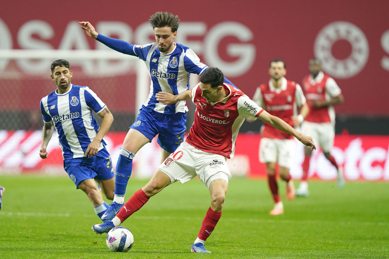 I Liga: Líder FC Porto ‘vira’ resultado e vence Sporting de Braga por 2-1