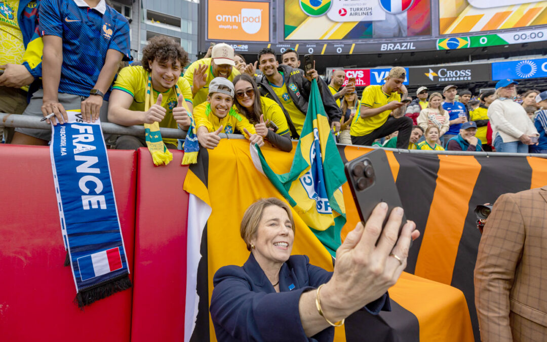 Governadora de MA assistiu ao Brasil-França