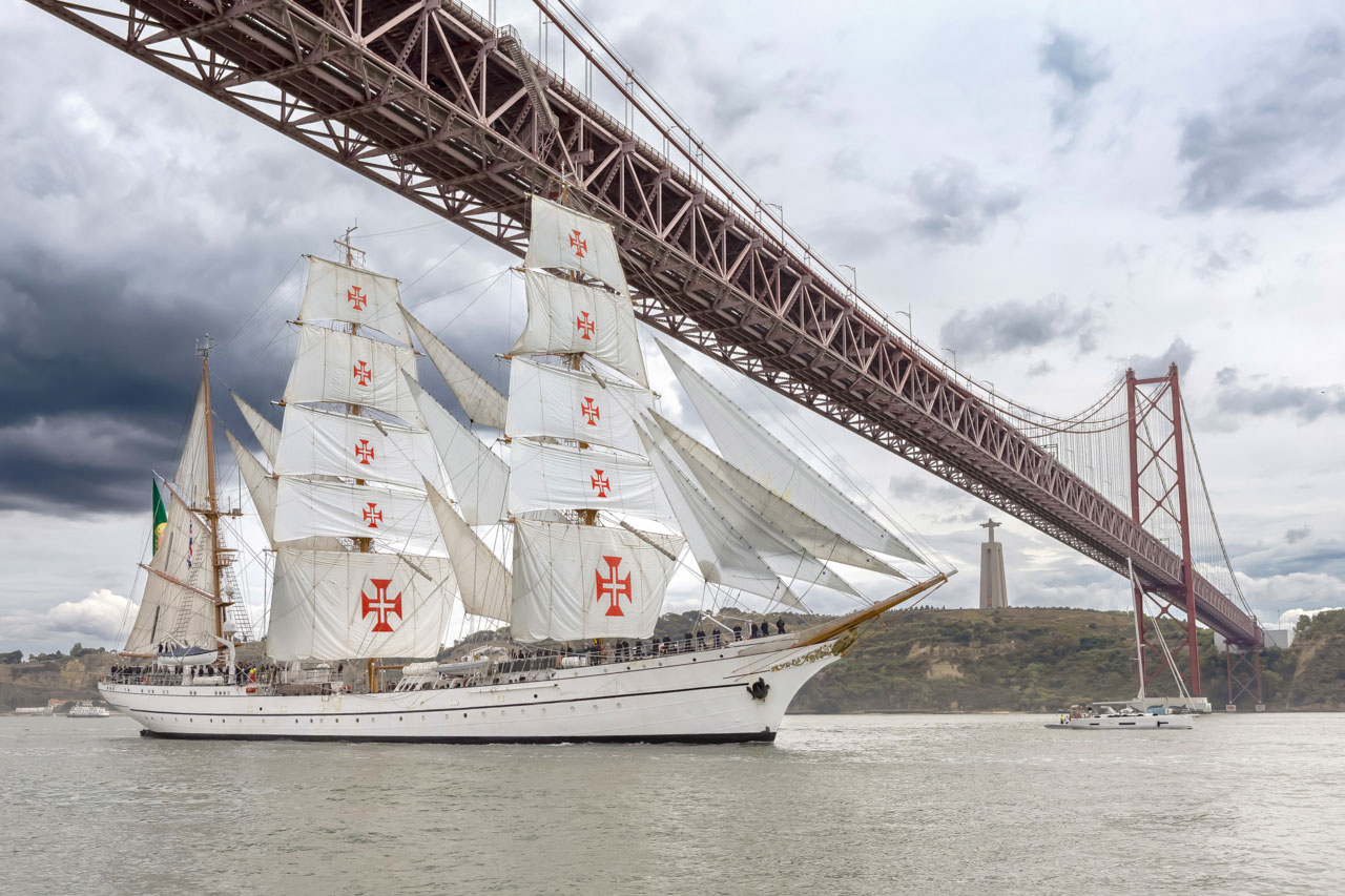 foto da Sagres em Lisboa