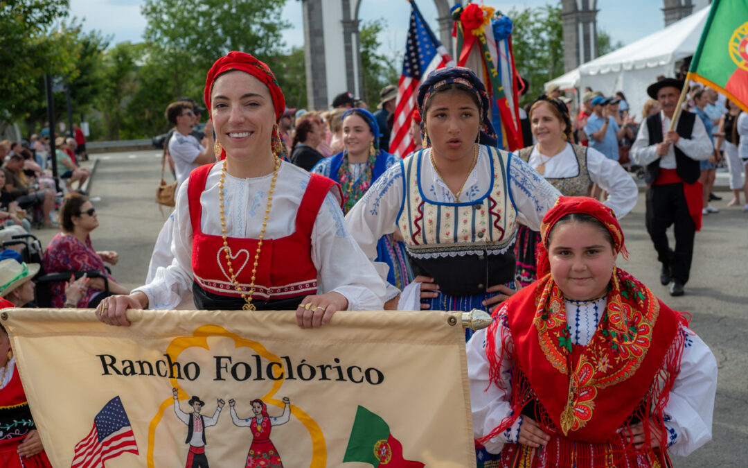 RANCHO FOLCLÓRICO DO CLUBE RECORDAÇÕES DE PORTUGAL, NEW BEDFORD, atuou nas festas do Dia de Portugal em Fall River 2026
