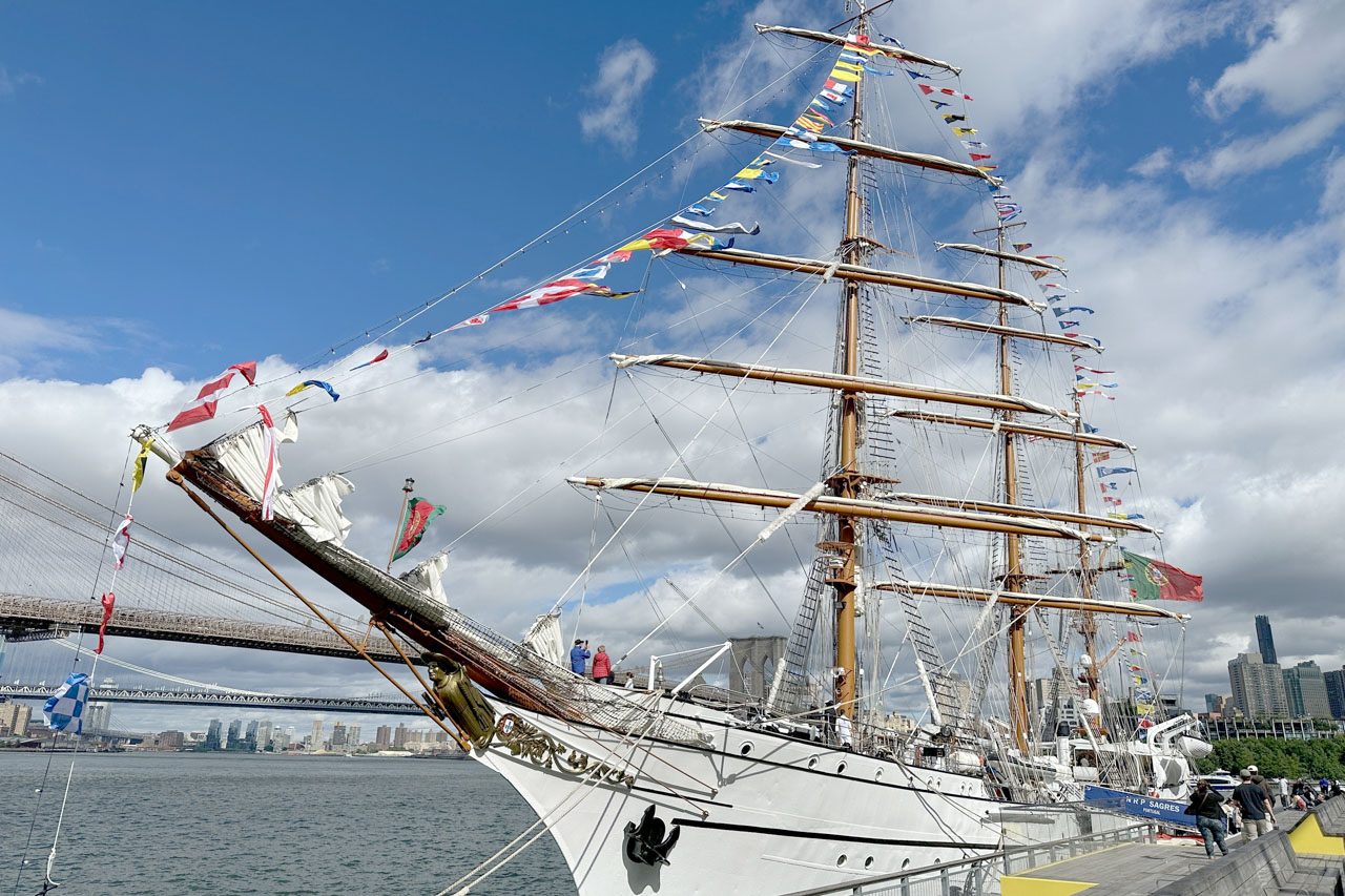 The Sagres Greets New York