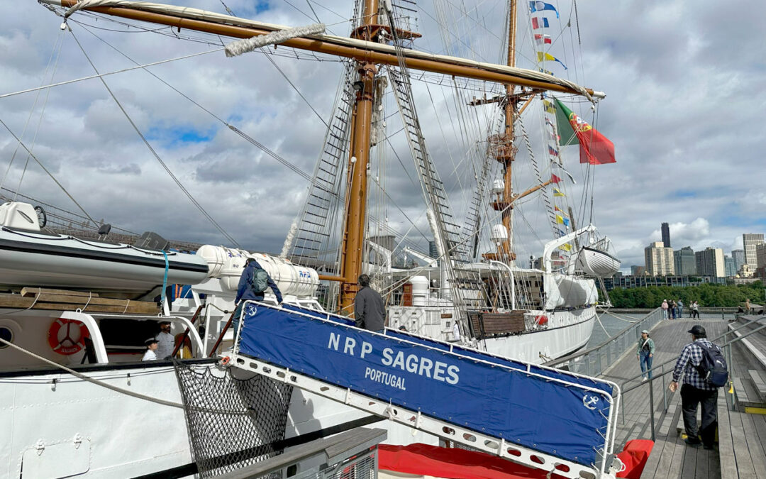 Navio-Escola Sagres nas comemorações dos 250 anos da independência dos EUA