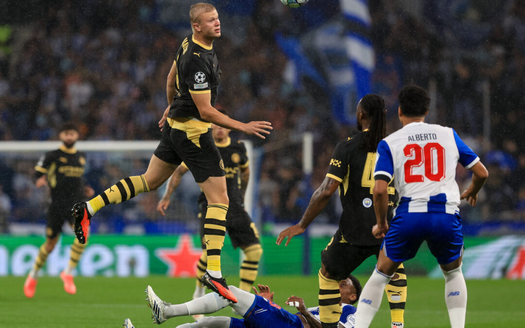 Haaland ‘bisa’ e impede retorno feliz do FC Porto à Liga dos Campeões