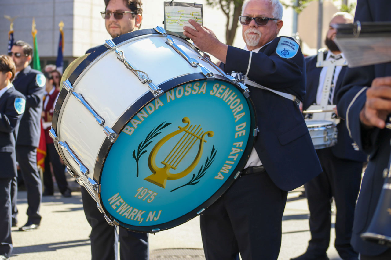 Banda Filarmónica de Nossa Senhora de Fátima de Newark, NJ, no Festival de Bandas em Fall River